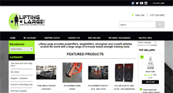 Desktop Screenshot of liftinglarge.com